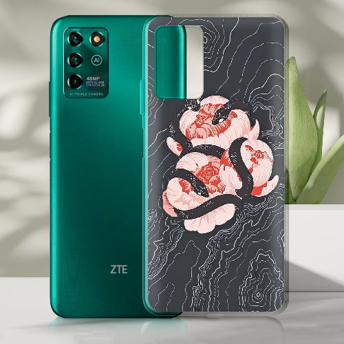 Чехол BoxFace ZTE Blade V30 Vita Snake Rose