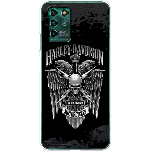 Чехол BoxFace ZTE Blade V30 Vita Harley Davidson skull and eagles