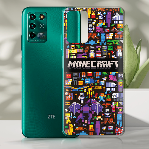 Чехол BoxFace ZTE Blade V30 Vita Minecraft Mobbery