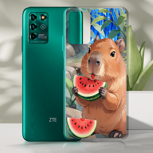 Чехол BoxFace ZTE Blade V30 Vita Капибара з кавуном