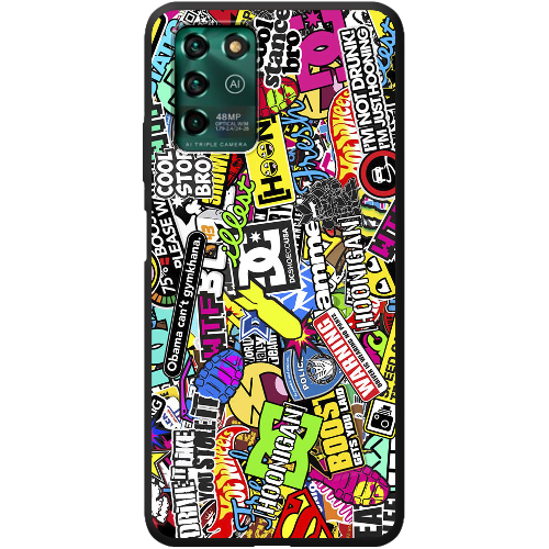 Чехол BoxFace ZTE Blade V30 Vita Multicolored Inscriptions