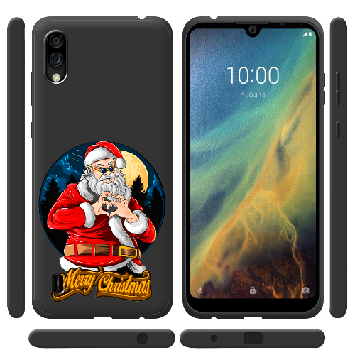 Чехол BoxFace ZTE Blade A5 2020 Cool Santa and heart