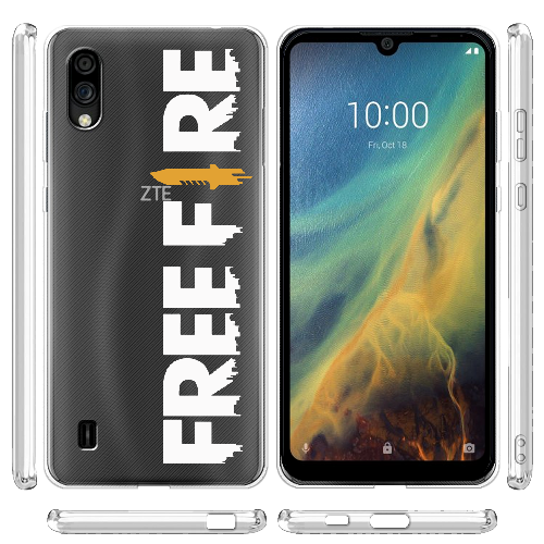 Чехол BoxFace ZTE Blade A5 2020 Белый Free Fire