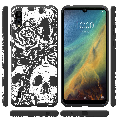 Чехол BoxFace ZTE Blade A5 2020 Skull and Roses