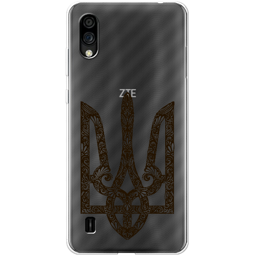 Чехол BoxFace ZTE Blade A5 2020 Ukrainian Black Trident