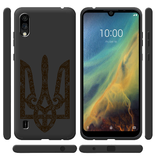 Чехол BoxFace ZTE Blade A5 2020 Ukrainian Black Trident