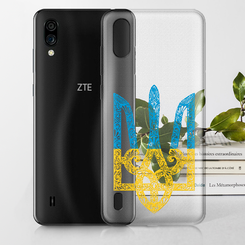 Чехол BoxFace ZTE Blade A5 2020 Жовто-блакитний Тризуб