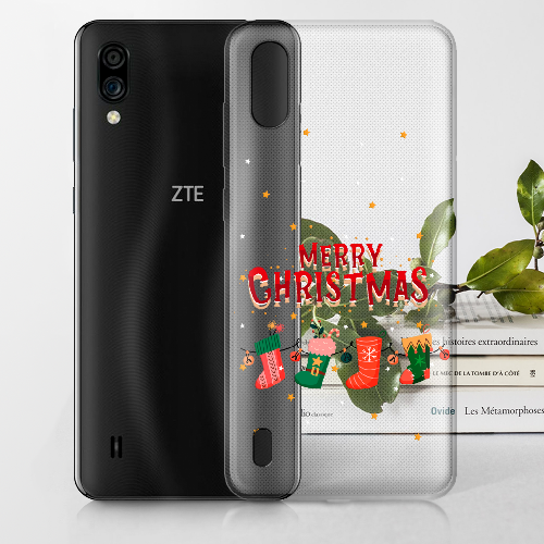 Чехол BoxFace ZTE Blade A5 2020 Рождественские Носки