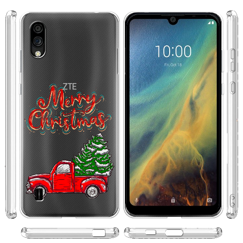 Чехол BoxFace ZTE Blade A5 2020 Holiday Car Merry Christmas