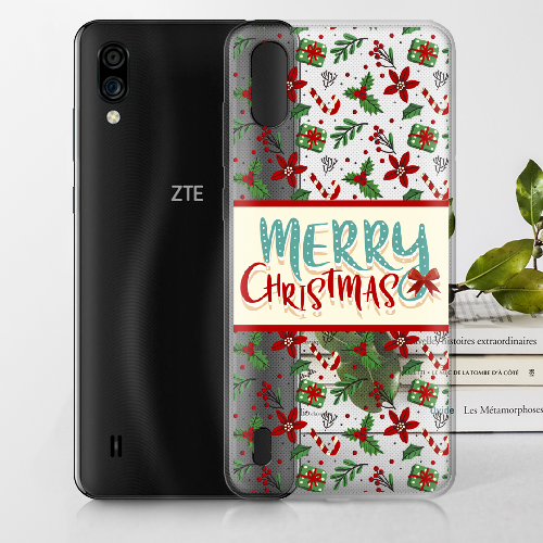 Чехол BoxFace ZTE Blade A5 2020 Vintage Christmas Congratulation