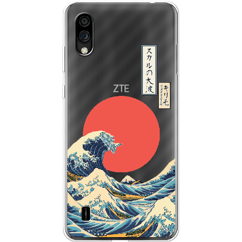 Чехол BoxFace ZTE Blade A5 2020 Большая волна в Канагаве