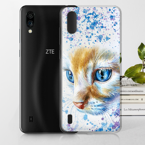 Чехол BoxFace ZTE Blade A5 2020 Голубоглазый Кот