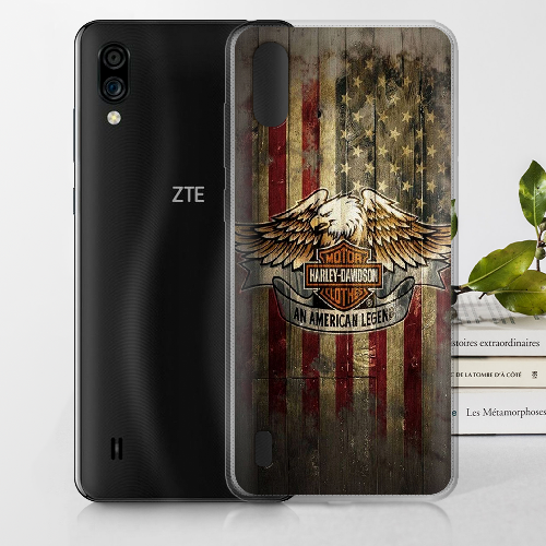 Чехол BoxFace ZTE Blade A5 2020 Harley Davidson An American Legend