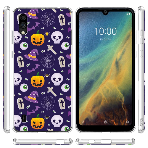 Чехол BoxFace ZTE Blade A5 2020 Halloween Purple Mood