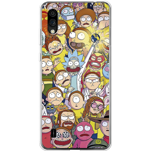 Чехол BoxFace ZTE Blade A5 2020 Rick and Morty все герои