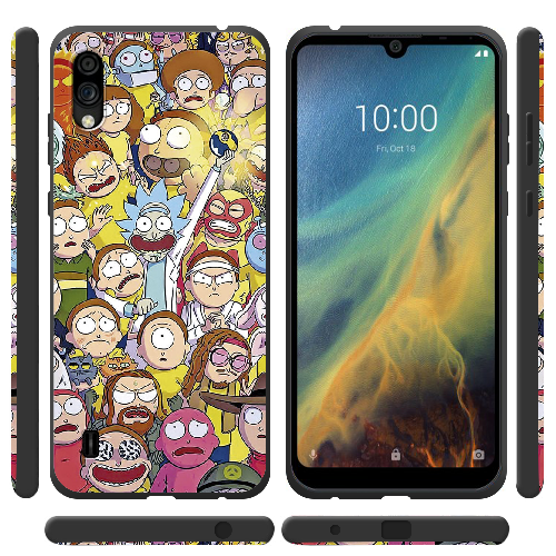 Чехол BoxFace ZTE Blade A5 2020 Rick and Morty все герои