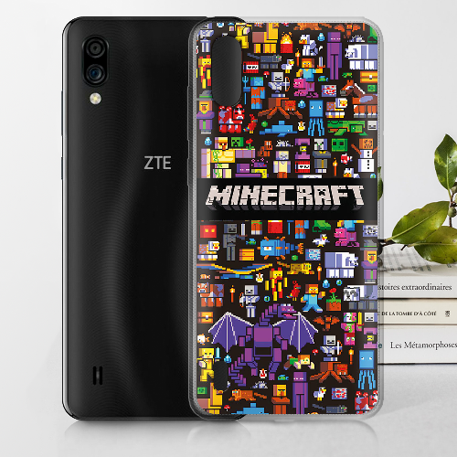 Чехол BoxFace ZTE Blade A5 2020 Minecraft Mobbery