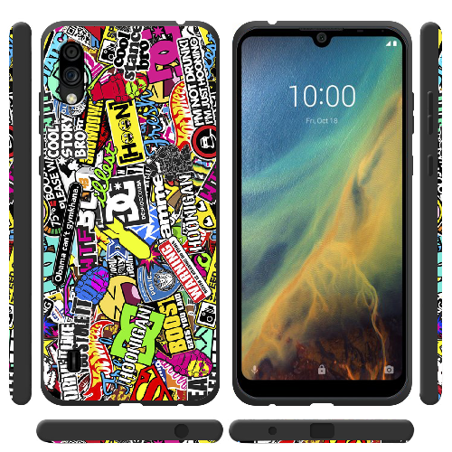 Чехол BoxFace ZTE Blade A5 2020 Multicolored Inscriptions