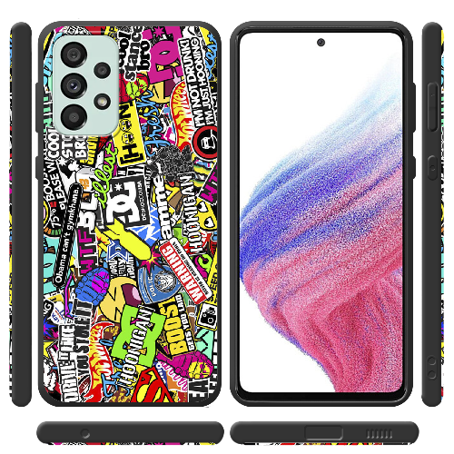 Чехол BoxFace Samsung Galaxy A53 5G (A536) Multicolored Inscriptions