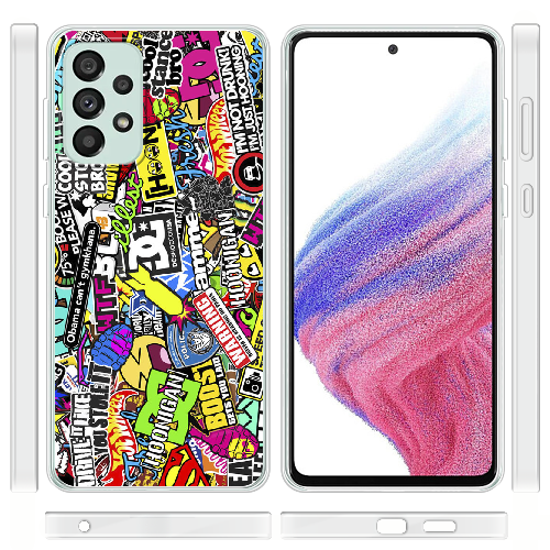 Чехол BoxFace Samsung Galaxy A53 5G (A536) Multicolored Inscriptions