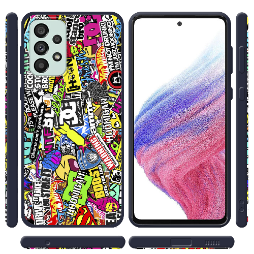 Чехол BoxFace Samsung Galaxy A53 5G (A536) Multicolored Inscriptions