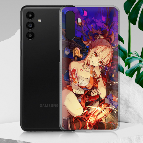 Чехол BoxFace Samsung Galaxy A13 (A136) Genshin Ёимия с огоньком