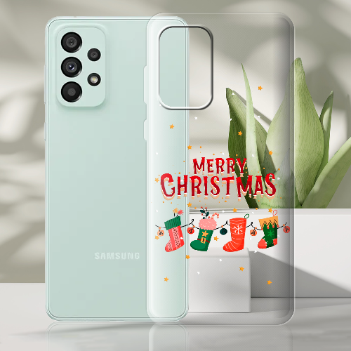 Чехол BoxFace Samsung Galaxy A73 5G (A736) Рождественские Носки
