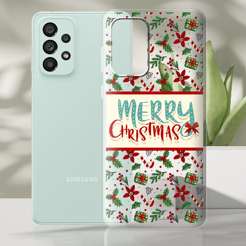 Чехол BoxFace Samsung Galaxy A73 5G (A736) Vintage Christmas Congratulation