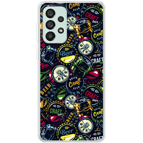 Чехол BoxFace Samsung Galaxy A73 5G (A736) Bottle Caps