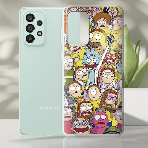 Чехол BoxFace Samsung Galaxy A73 5G (A736) Rick and Morty все герои