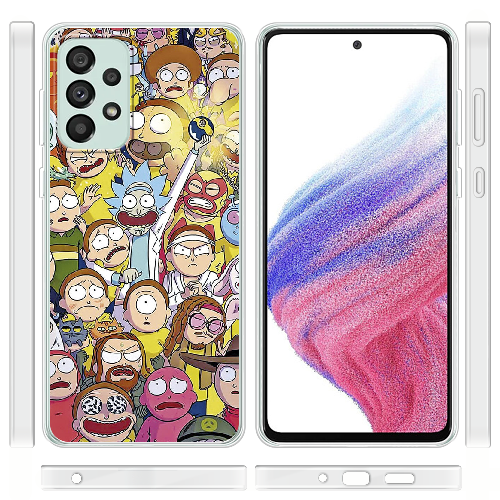 Чехол BoxFace Samsung Galaxy A73 5G (A736) Rick and Morty все герои