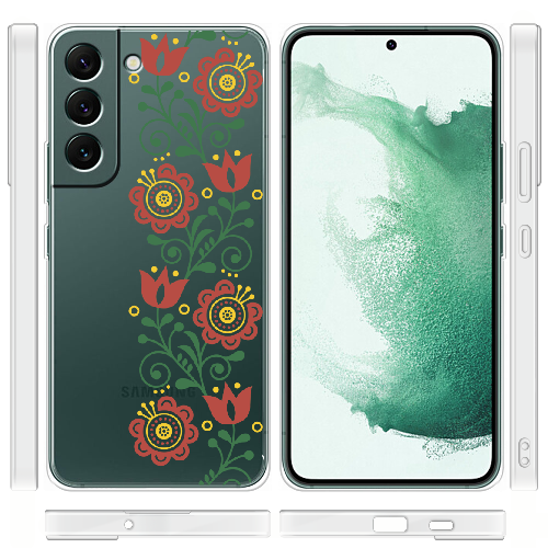 Чехол BoxFace Samsung Galaxy S22 (S901) Ethno Flower