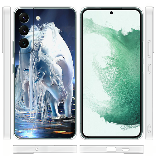 Чехол BoxFace Samsung Galaxy S22 (S901) White Horse