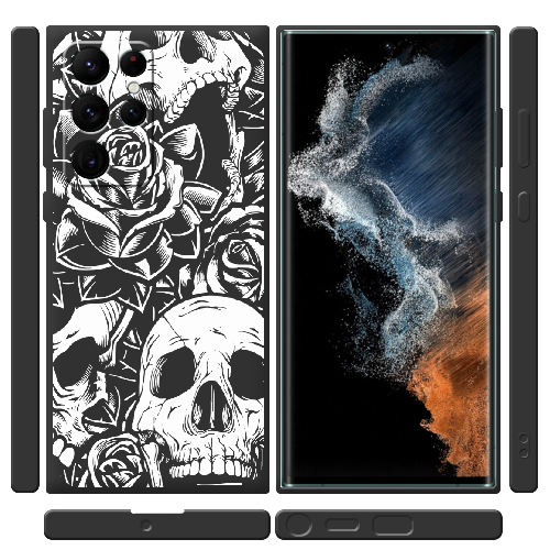 Чехол BoxFace Samsung Galaxy S22 Ultra (S908) Skull and Roses