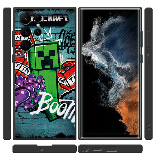 Чехол BoxFace Samsung Galaxy S22 Ultra (S908) Minecraft Graffiti