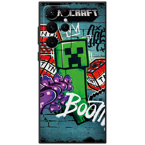 Чехол BoxFace Samsung Galaxy S22 Ultra (S908) Minecraft Graffiti