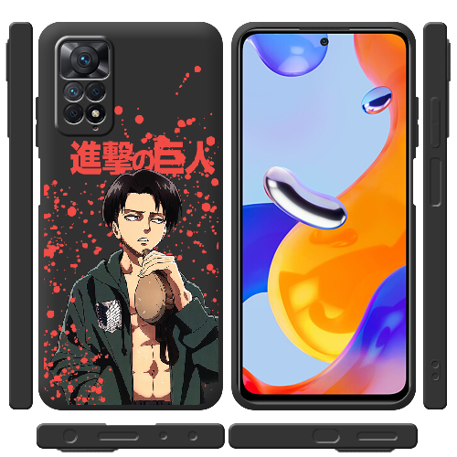 Чехол BoxFace Xiaomi Redmi Note 11 Pro Атака Титанов Леви