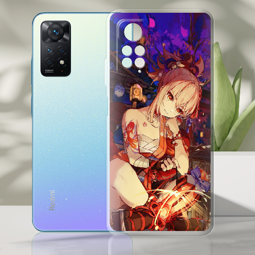 Чехол BoxFace Xiaomi Redmi Note 11 Pro Genshin Ёимия с огоньком