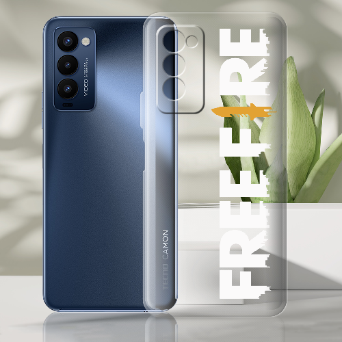 Чехол BoxFace Tecno Camon 18 / 18P Белый Free Fire