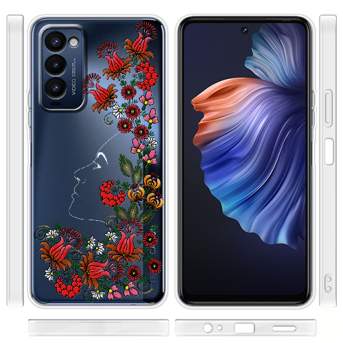 Чехол BoxFace Tecno Camon 18 / 18P 3D Ukrainian Muse