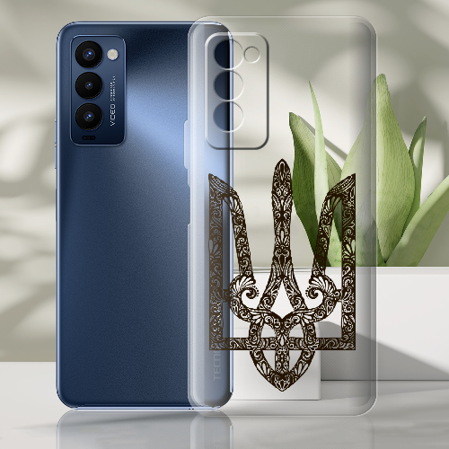 Чехол BoxFace Tecno Camon 18 / 18P Ukrainian Black Trident