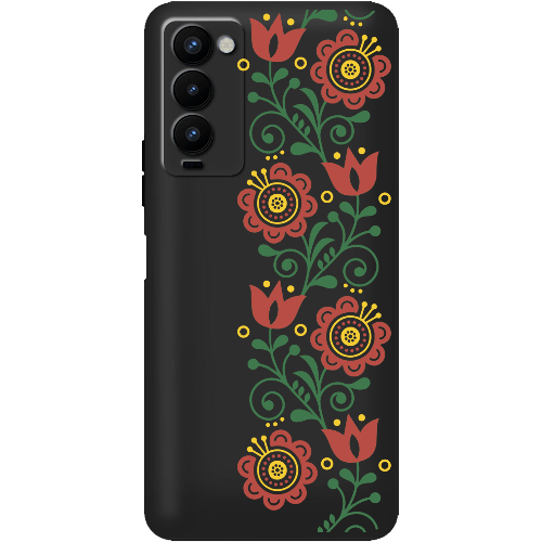 Чехол BoxFace Tecno Camon 18 / 18P Ethno Flower