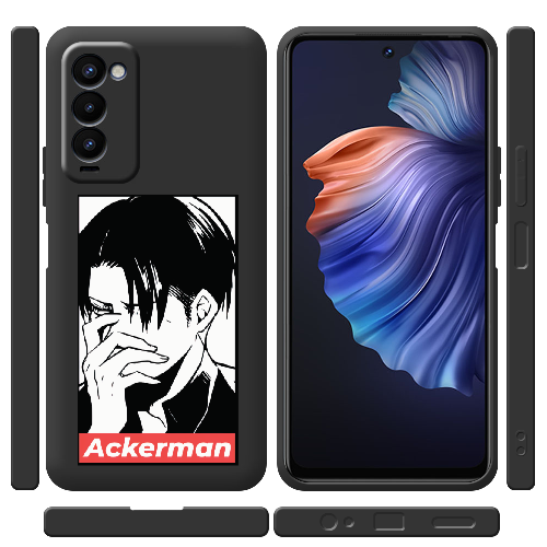 Чехол BoxFace Tecno Camon 18 / 18P Attack On Titan - Ackerman