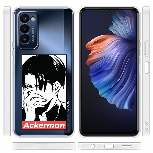 Чехол BoxFace Tecno Camon 18 / 18P Attack On Titan - Ackerman