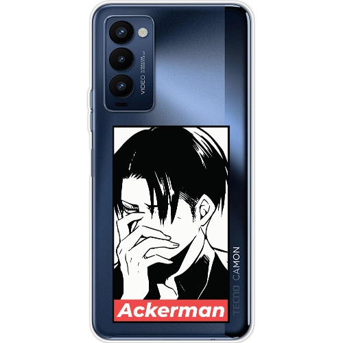 Чехол BoxFace Tecno Camon 18 / 18P Attack On Titan - Ackerman