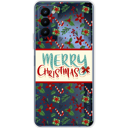 Чехол BoxFace Tecno Camon 18 / 18P Vintage Christmas Congratulation