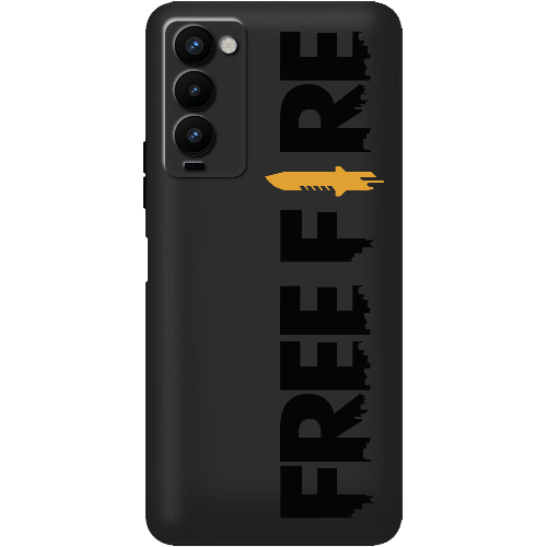 Чехол BoxFace Tecno Camon 18 / 18P Черный Free Fire