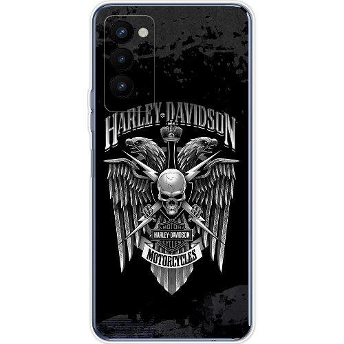 Чехол BoxFace Tecno Camon 18 / 18P Harley Davidson skull and eagles