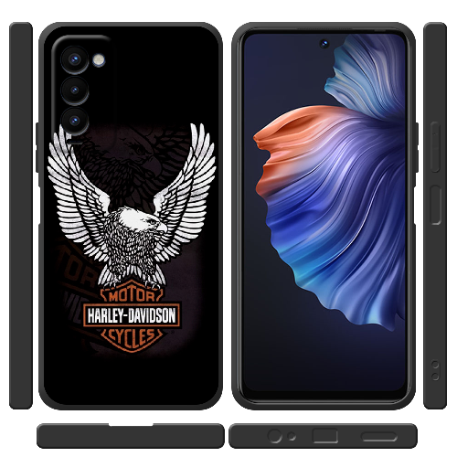 Чехол BoxFace Tecno Camon 18 / 18P Harley Davidson and eagle