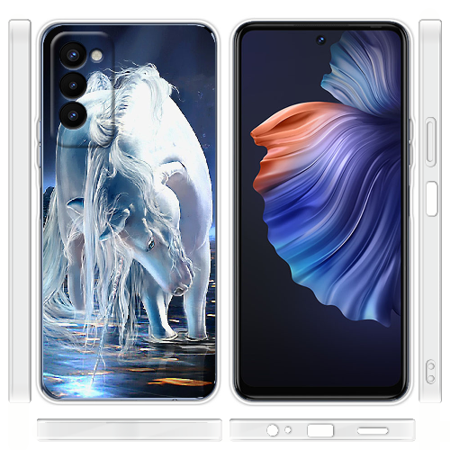 Чехол BoxFace Tecno Camon 18 / 18P White Horse